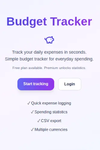 Budget Tracker