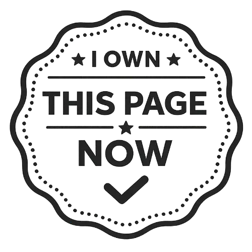 Logo of I own this page now