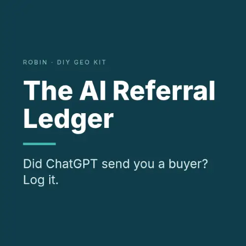 Logo of The AI Referral Ledger